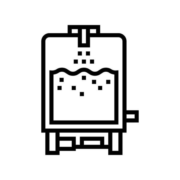 Technologie Käse Produktionslinie Symbol Vektor Illustration — Stockvektor