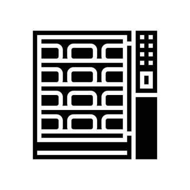 Peynir kızartma ekipmanı kabartma vektör çizimi