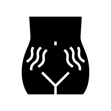 Cilt hastalıkları sembolü illüstrasyonunda gerilme izleri