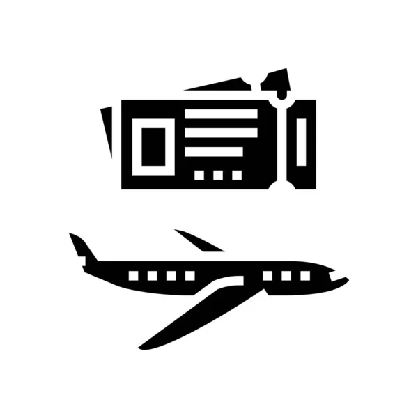 Reis reizen vrije tijd glyph pictogram vector illustratie — Stockvector