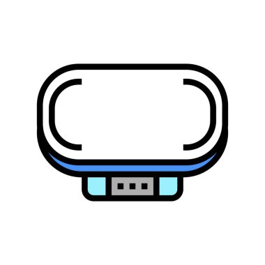 yeni doğan bebek ölçekli renk ikonu vektör illüstrasyonu