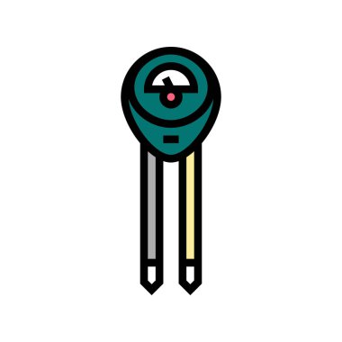 asidite metre aygıtı renk vektör illüstrasyonu