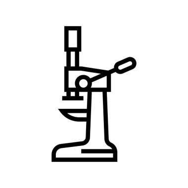 Kahve hattı ikonu vektör illüstrasyonunu hazırlamak için düğmeye basın