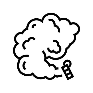 renkli duman çizgisi vektör illüstrasyonu