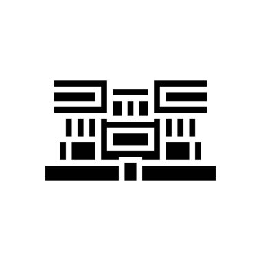 Villa evi sembolü vektör illüstrasyonu