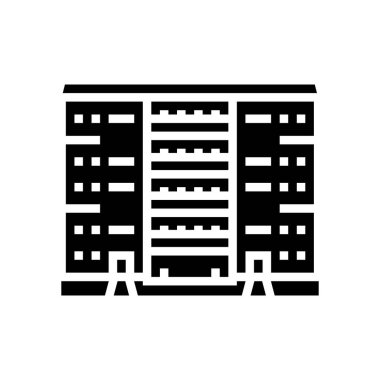 Kooperatif ev sembolü vektör illüstrasyonu