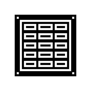 havalandırma dumanı sembolü vektör illüstrasyonu