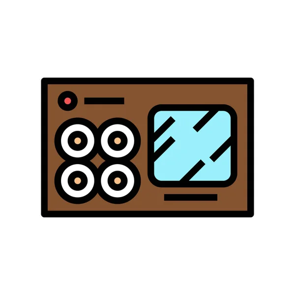 Sushi box color icon vector illustration — Stock Vector