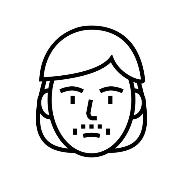 Vektorová ilustrace ikony oholení obličeje — Stockový vektor