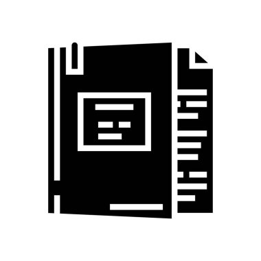 vak yasası glyph vektör illüstrasyonu