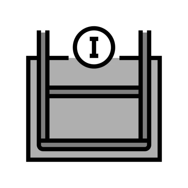 Primaire Renforcement Couleur Icône Vecteur Panneau Renfort Primaire Illustration Symbole — Image vectorielle