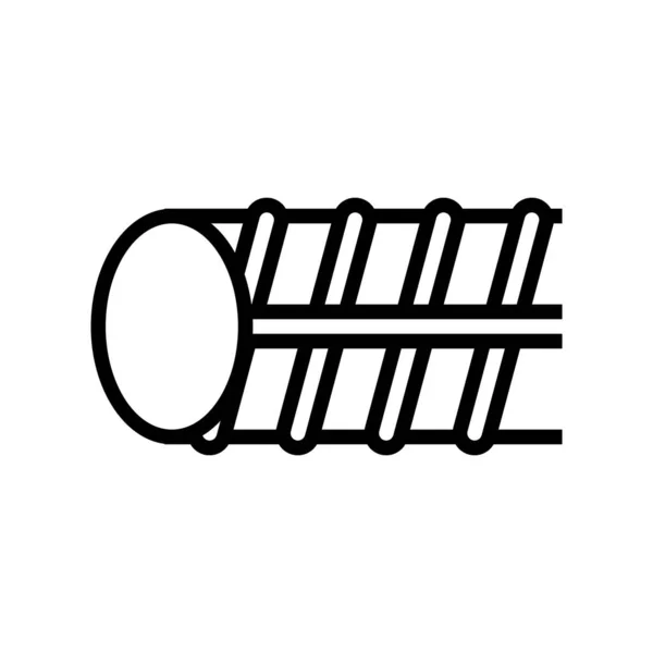 Вектор Піктограми Лінії Епоксидної Арматури Покриттям Знак Епоксидної Арматури Покриттям — стоковий вектор