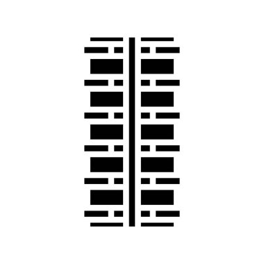 Deforme olmuş simge simgesi vektörü. Deforme olmuş demir levha. izole edilmiş çizgi simgesi siyah illüstrasyon