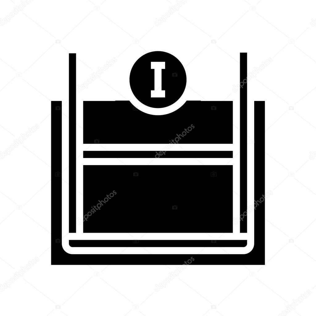 primary reinforcement glyph icon vector. primary reinforcement sign. isolated contour symbol black illustration