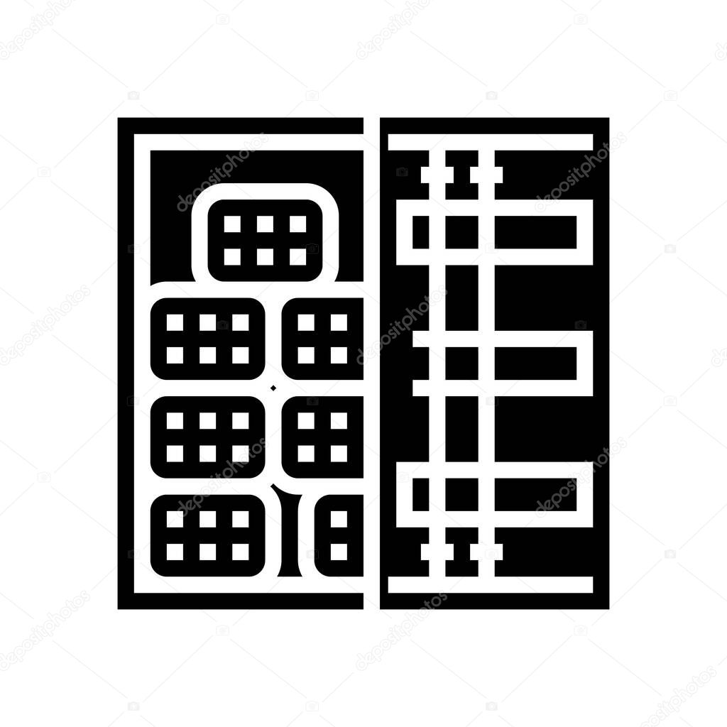 container transportation rebar glyph icon vector. container transportation rebar sign. isolated contour symbol black illustration