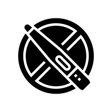 Kısırlık problemi glyph ikon vektörü. Kısırlık sorunu işareti. izole edilmiş çizgi simgesi siyah illüstrasyon