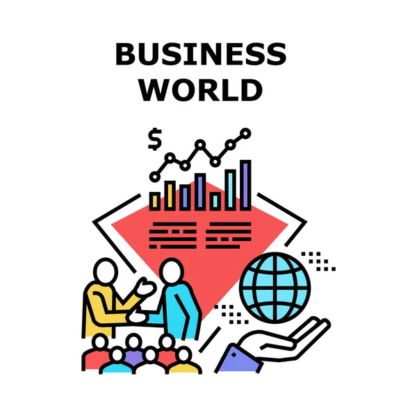 Business World Vector Concept Color Illustration — Stockový vektor