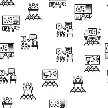 Halkla İlişkiler Vektörü Kusursuz Desen