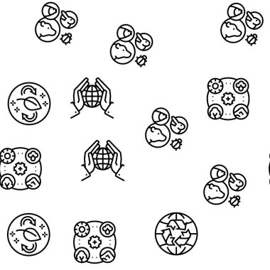 Ekosistem Çevre Vektörü Kusursuz Desen