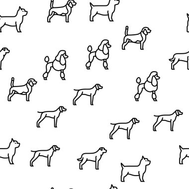 Köpek Evcil Hayvan Vektörü Kusursuz Desen