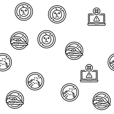 Çocuk Yaşamı Güvenliği Vektörü Kusursuz Desen