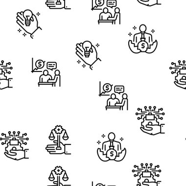 İş İnkübatör Vektörü Kusursuz Desen