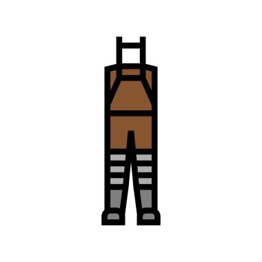 sinek balıkçı çizgileri renk vektör çizimi