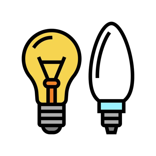 Ampoule verre production couleur icône vectoriel illustration — Image vectorielle