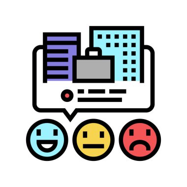 iş hizmetleri renk vektör illüstrasyonunu gözden geçirir