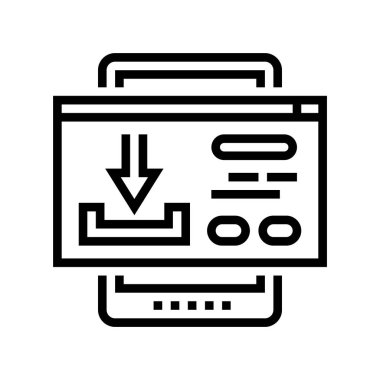 İçerik Ugc çizgi vektör resimlemesi indir