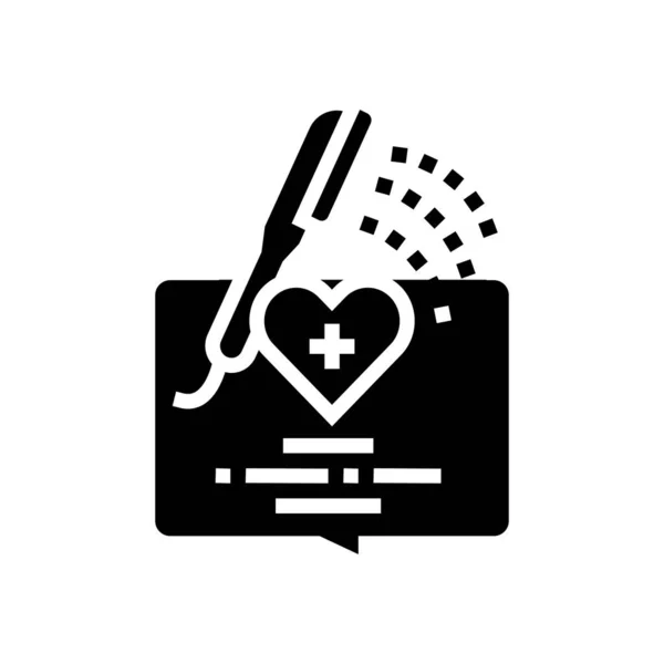 Bathing homecare service glyph icon vector illustration — 스톡 벡터