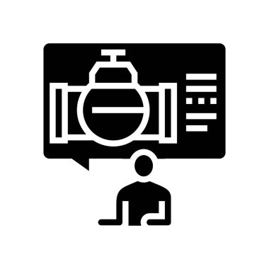 konsültasyon boru hattı yapı sembolü vektör çizimi