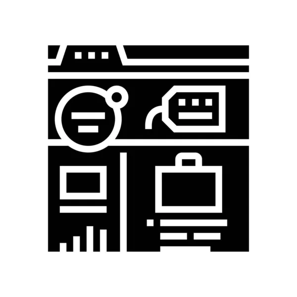 Soziales Netzwerk Glyphen Icon Vektor Illustration — Stockvektor