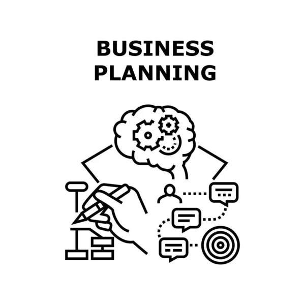 Business Planning Strategy Vector Concept Color — 图库矢量图片