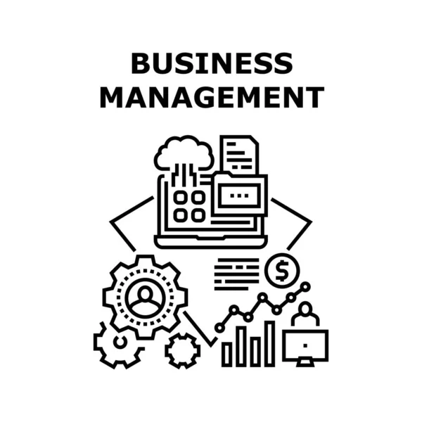 Business Management Planning Vector Concept Color — 图库矢量图片