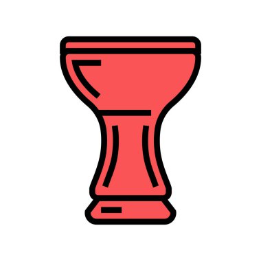 silikon nargile kase renk vektör çizimi