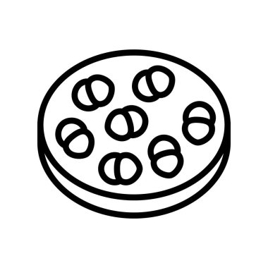 enterococcus enfeksiyon çizgisi vektör çizimi