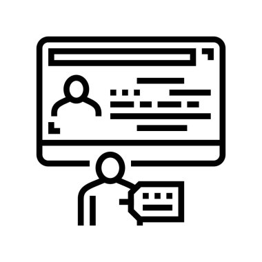 cinsiyet vize çizgisi vektör illüstrasyonu