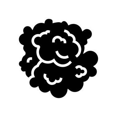 Duman simgesi simgesi çizimi bulutları