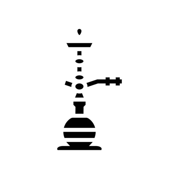 Egyptian hookah glyph图标矢量插图 — 图库矢量图片