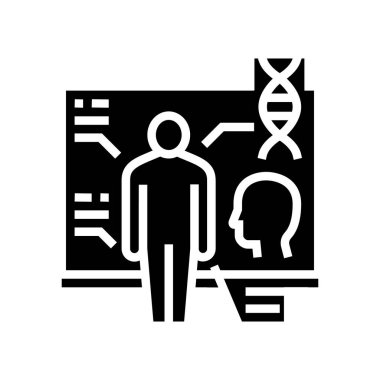 anatomi okulu konusu glifin vektör illüstrasyonuName