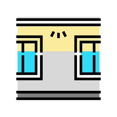 en üstteki aydınlatma renk vektör resimlemesi