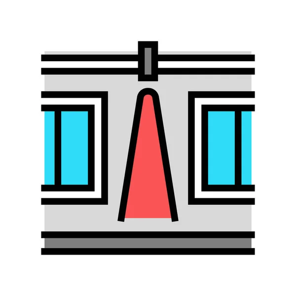 Färgad inomhus belysning färg ikon vektor illustration — Stock vektor