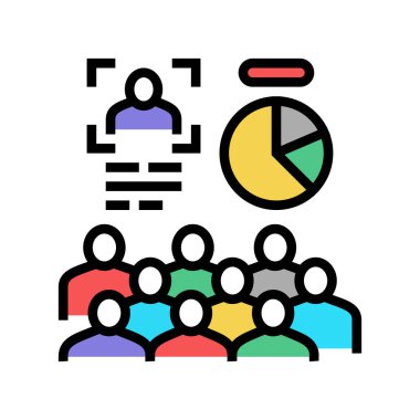 reklam oluşturma renk vektör illüstrasyonu