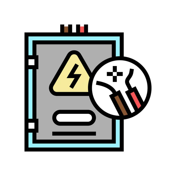 Electrical repair color icon vector illustration — Stock Vector