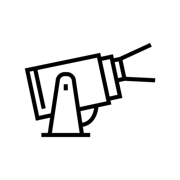 Scheinwerfer Beleuchtung Linie Symbol Vektor Illustration — Stockvektor