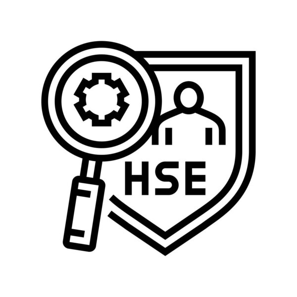 Иллюстрация вектора значка безопасности окружающей среды