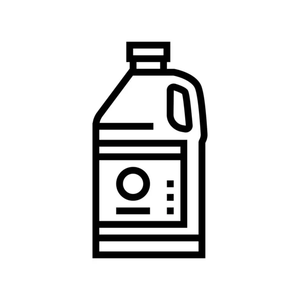 Linha de garrafa de resina ícone vetor ilustração — Vetor de Stock