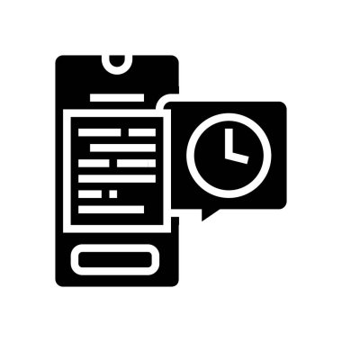 dijital belge geçici sembol vektör illüstrasyonuName