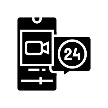 video filmi geçici sembol vektör illüstrasyonuName